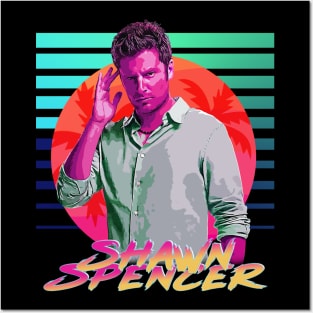Neon Dreams Series - Shawn Spencer Posters and Art